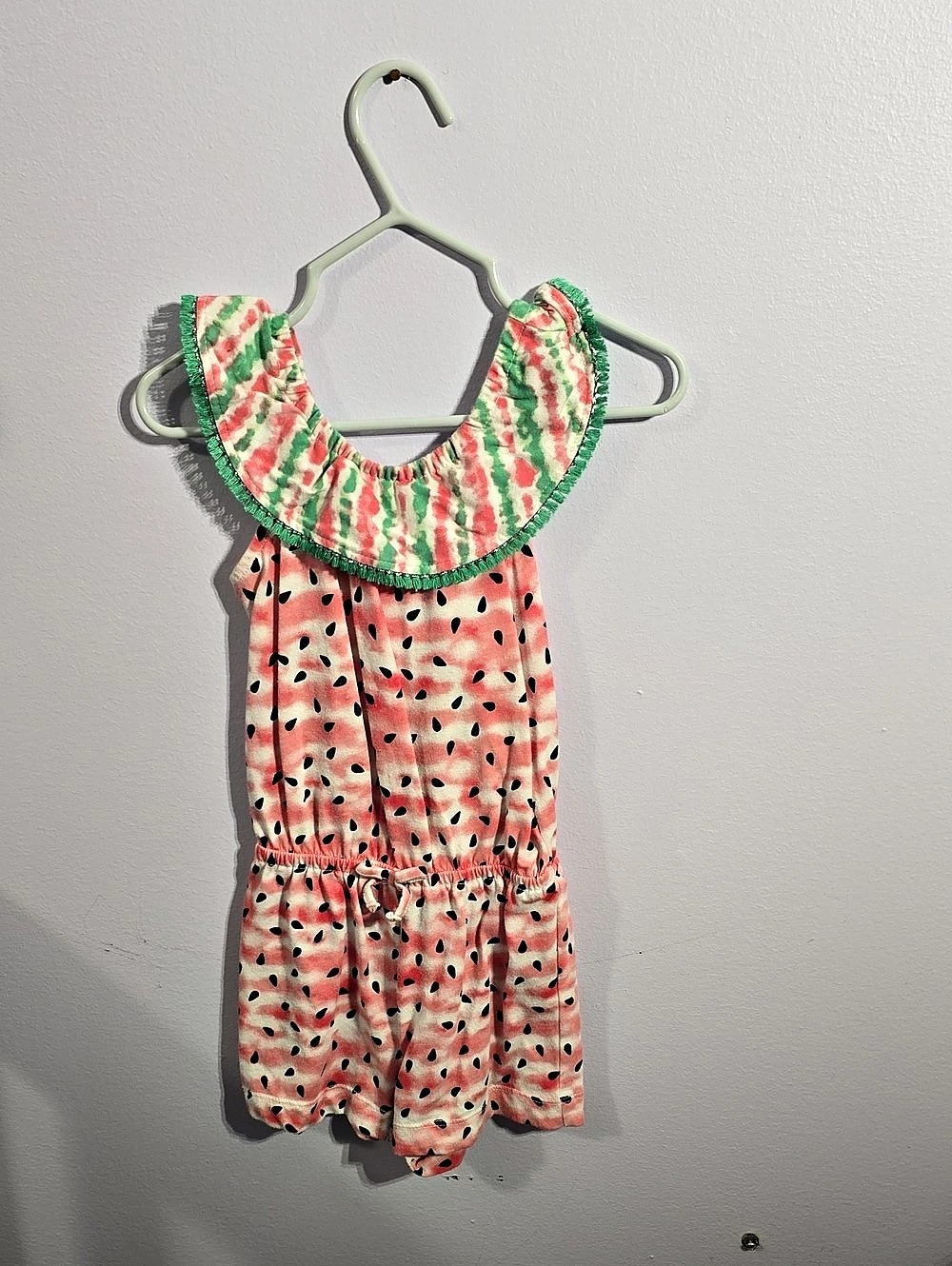 Kids Watermelon Print Romper Like New